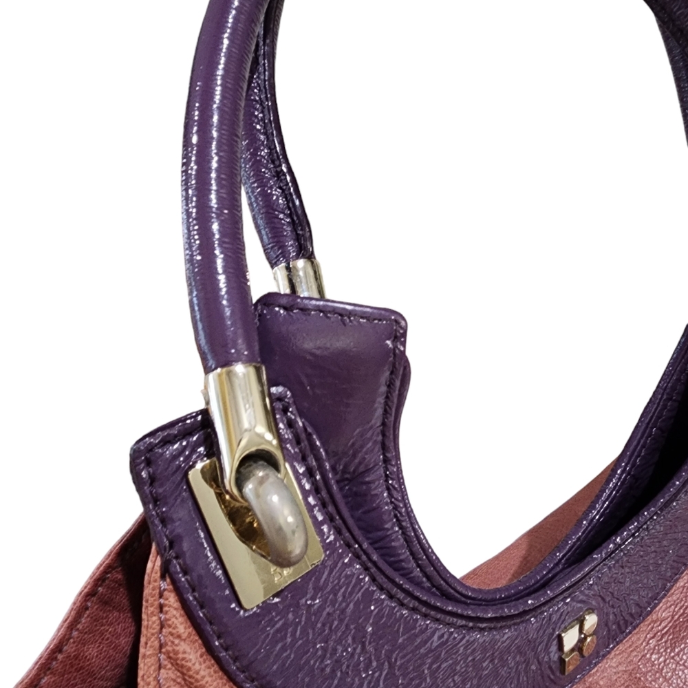Kate Spade Islington Joanna Amethyst Purple Patent Leather Tote Medium Size - Picture 4 of 16